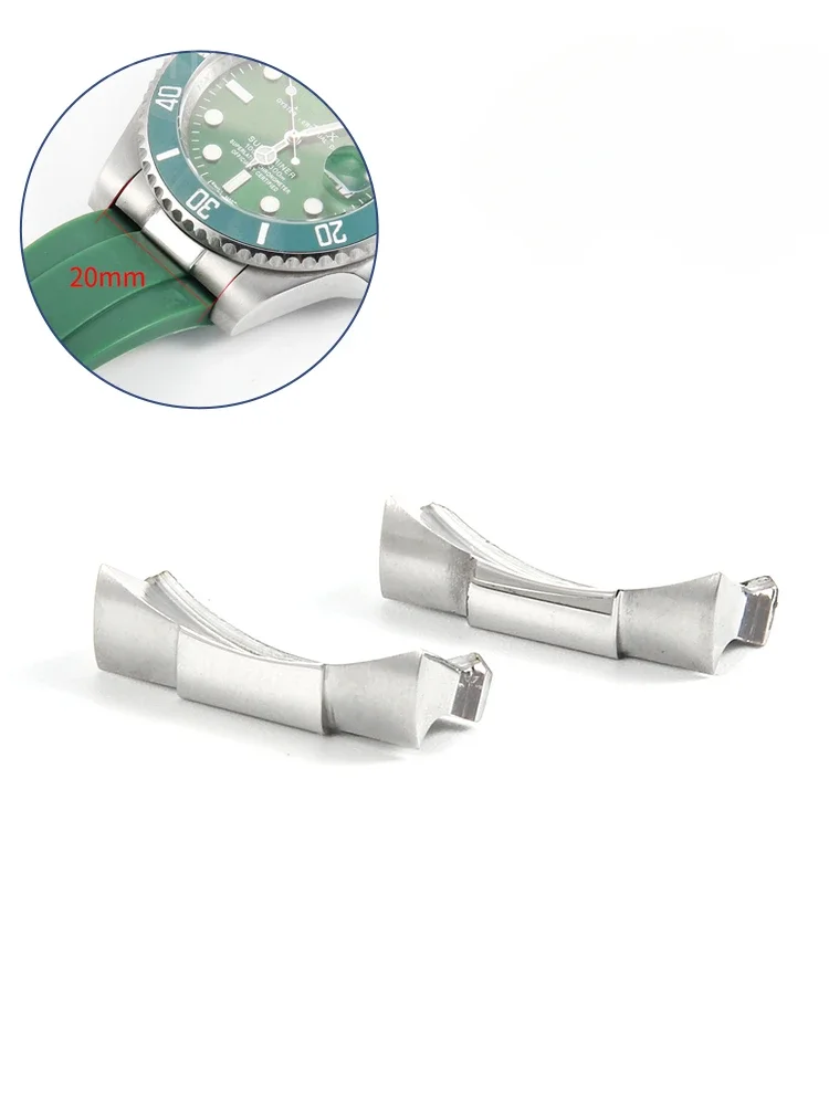 Curved Spring Bar - For Rolex End Link Black Water