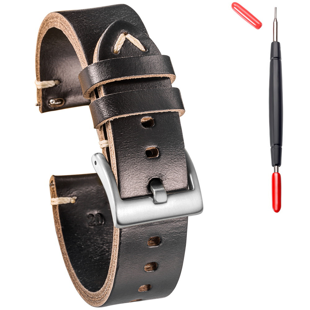Suede Strap Watch - Hemsut Leather Watch Bands Quick Release
