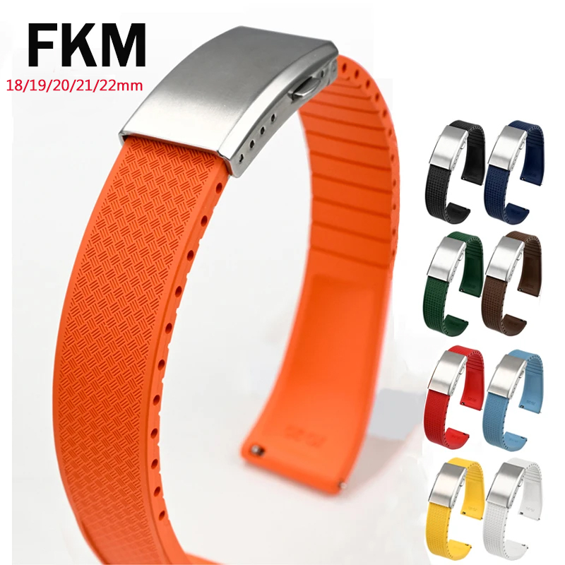 Fluoro Rubber Watch Band FKM T - Suede Strap Watch recension och pris