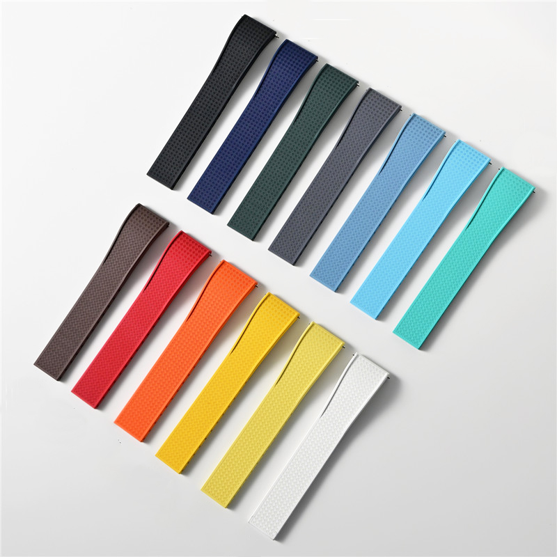 Fluoro Rubber Watch Band FKM T - Suede Strap Watch recension och pris