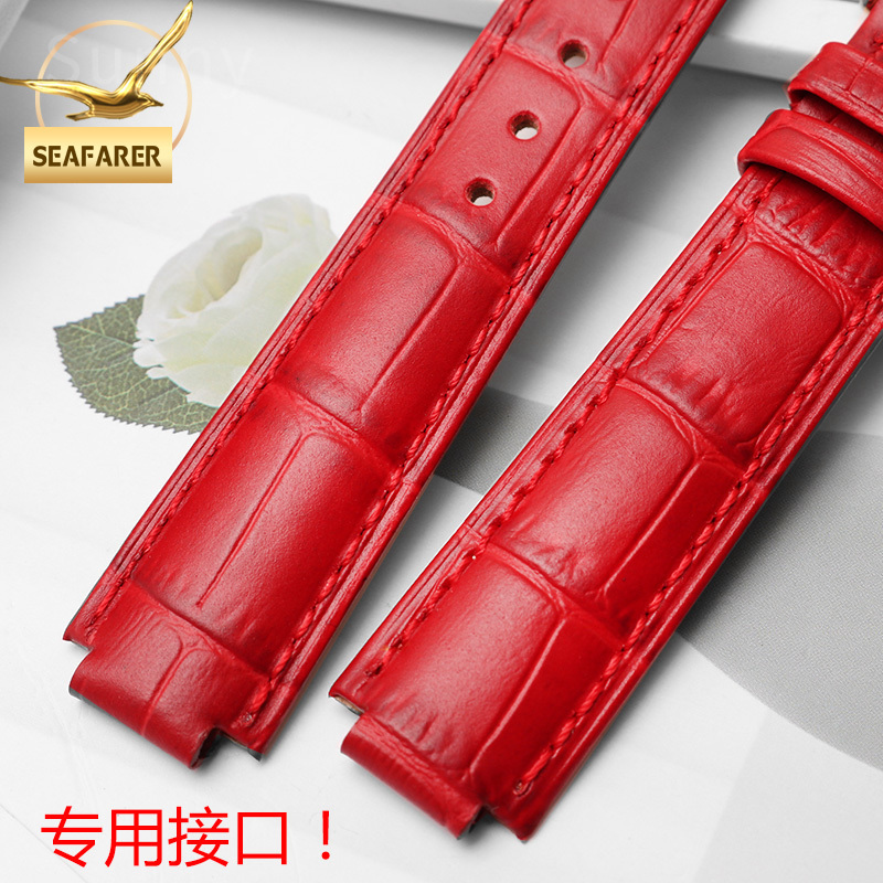 Genuine Leather Watch Strap fo - Cartier Watch Ballon Bleu recension och pris