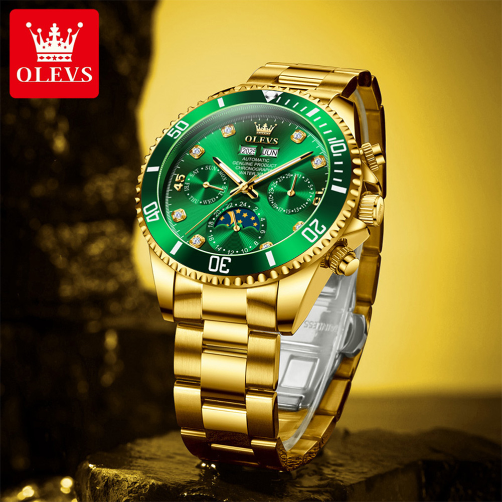 OLEVS 6729 Automatic Watch Man - Omega Watch Constellation recension och pris