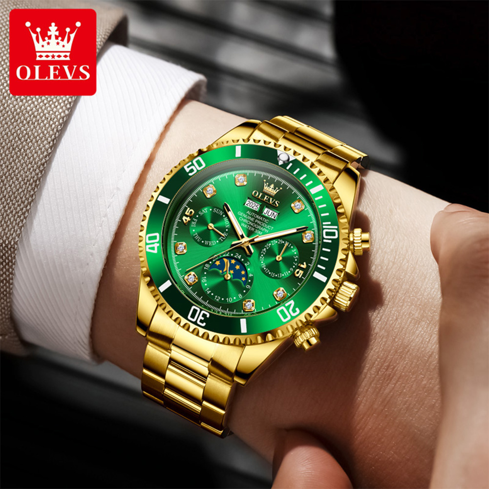 OLEVS 6729 Automatic Watch Man - Omega Watch Constellation recension och pris