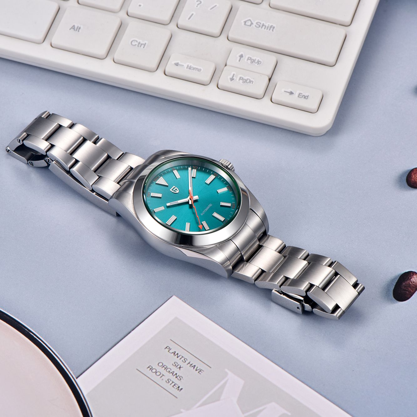 PAGANI DESIGN Green Glass Men' - Seiko Watch Presage recension och pris