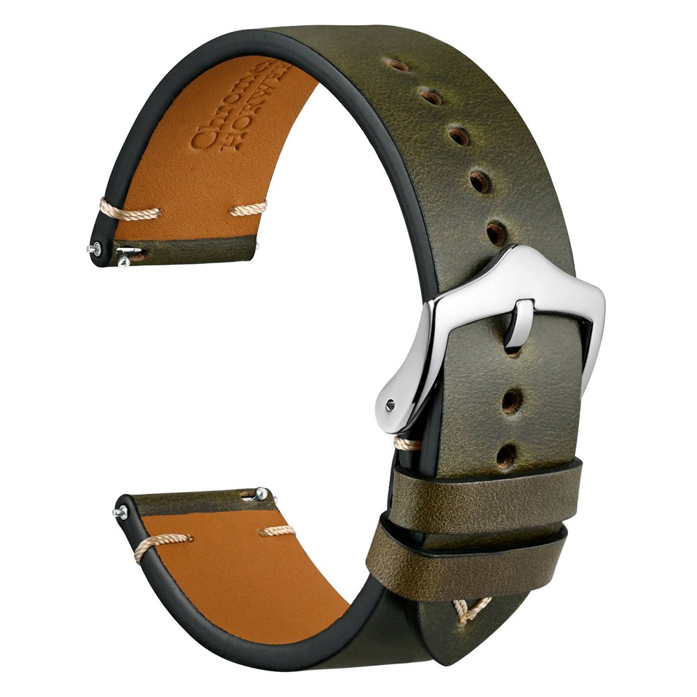 WOCCI Oil Wax Leather Watch St - Suede Strap Watch recension och pris