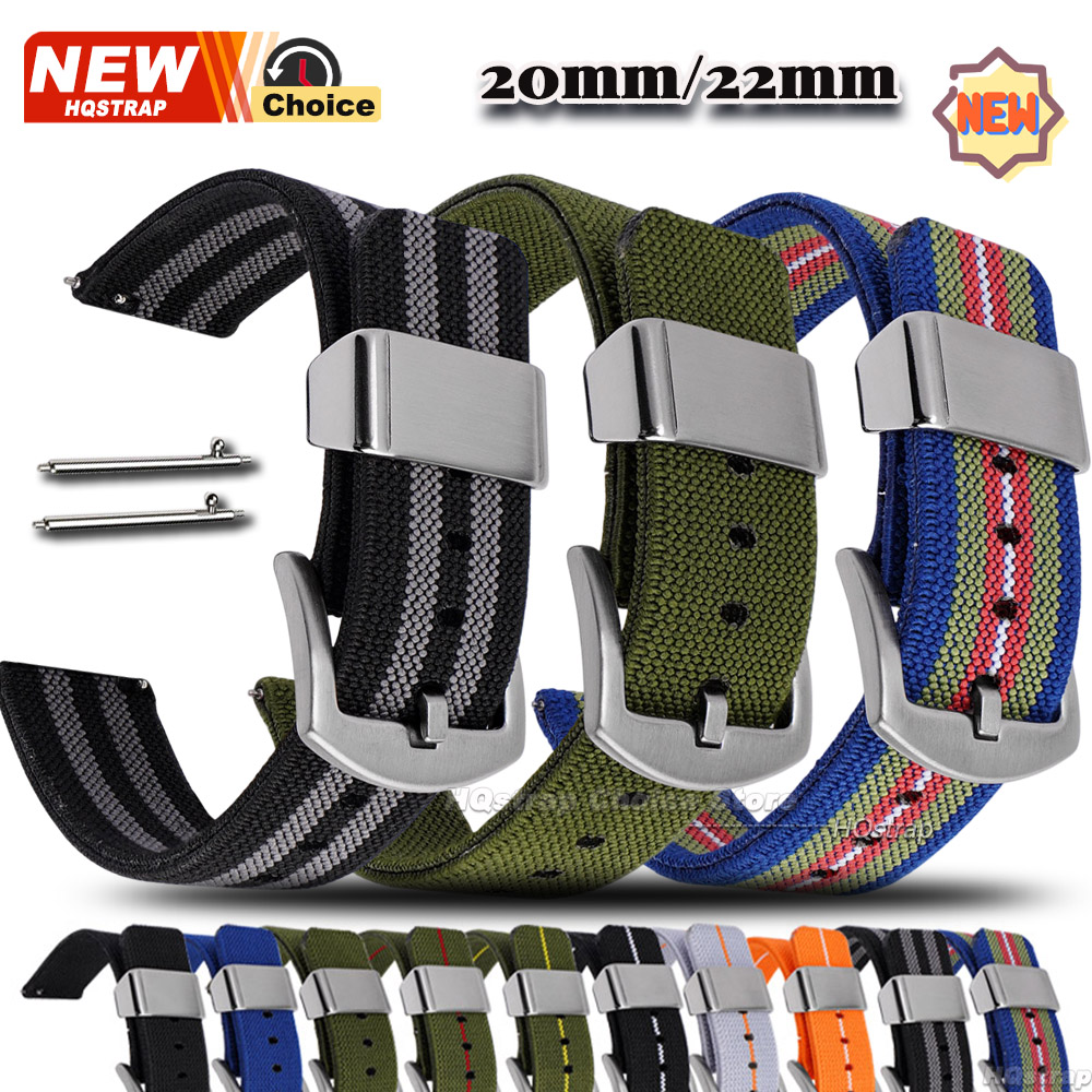 Steel Ring Elastic Nylon Canva - Nato Strap Nylon recension och pris