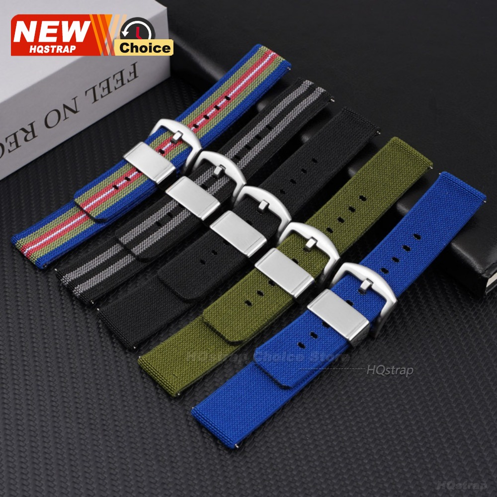 Steel Ring Elastic Nylon Canva - Nato Strap Nylon recension och pris