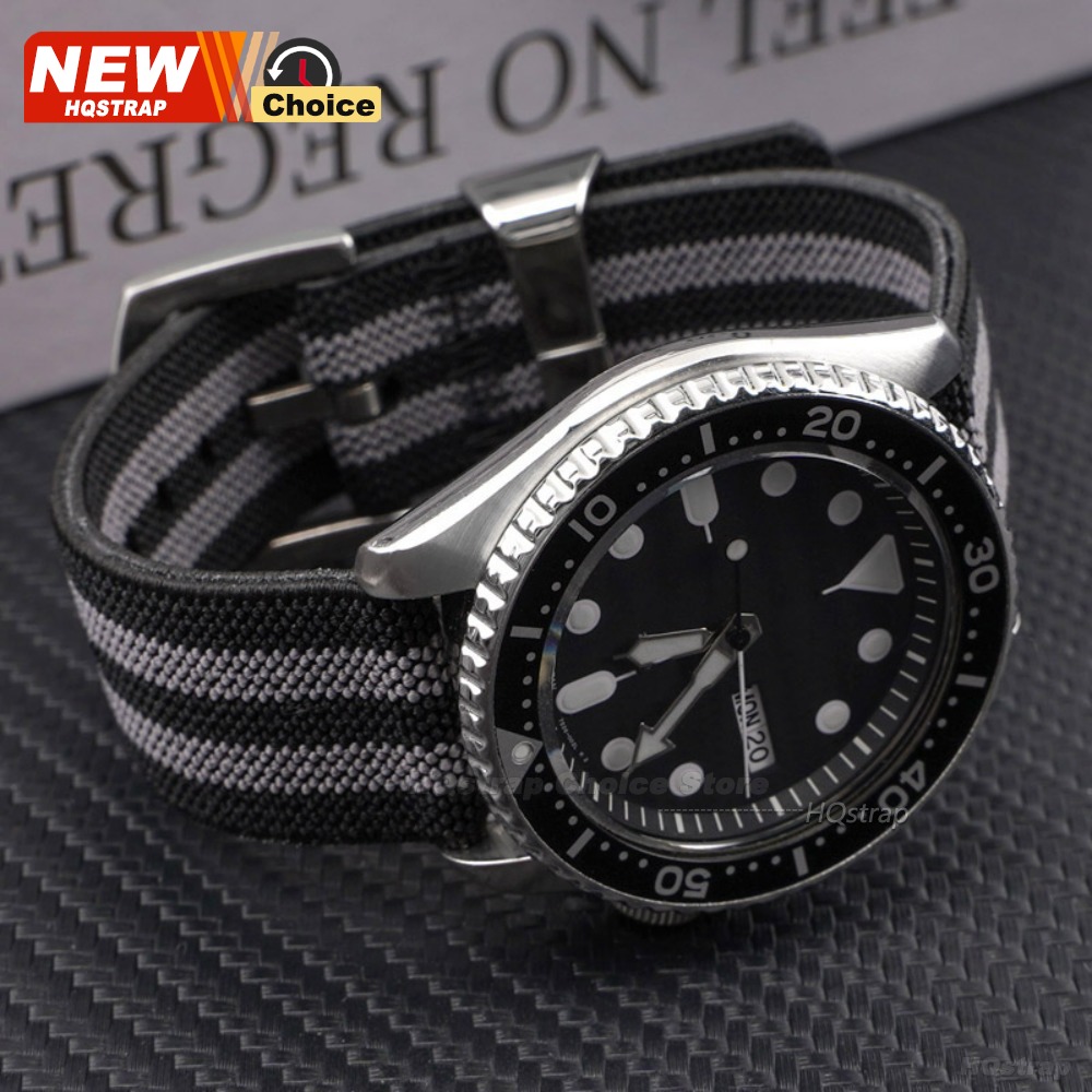 Steel Ring Elastic Nylon Canva - Nato Strap Nylon recension och pris